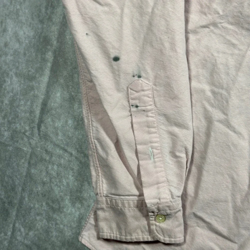 Polo Ralph Lauren Men L Slim Fit Pink Oxford Button Down Shirt Pony Logo Y2K
